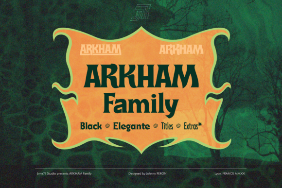 Arkham Display Font for Handmade Creators