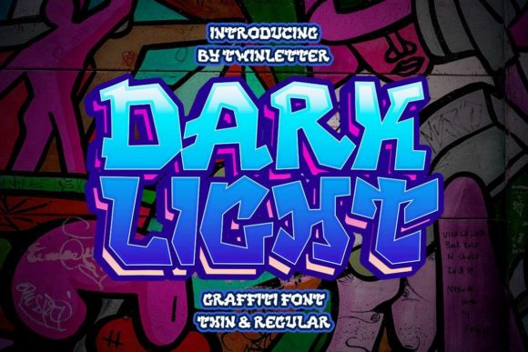 Dark Light: A Graffiti Display Font That Cuts Through the Feed