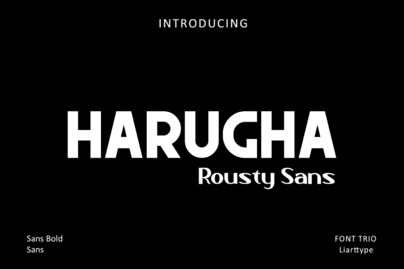 Harugha: A Bold Display Font That Anchors Your Digital Brand