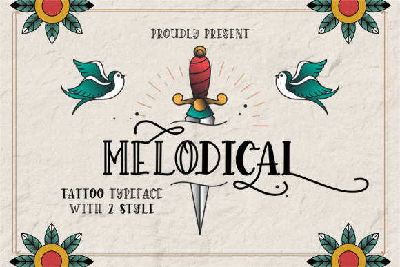 Melodical: A Whimsical Display Font for Handmade Creators