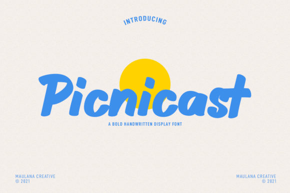 Picnicast: A Friendly Display Font for Digital Branding