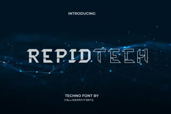 Rapidtech: A Futuristic Display Font for Modern Brands
