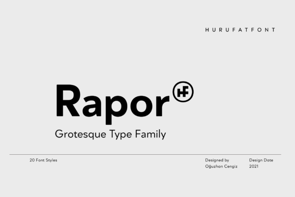 Rapor: A Modern Display Font for Editorial Impact