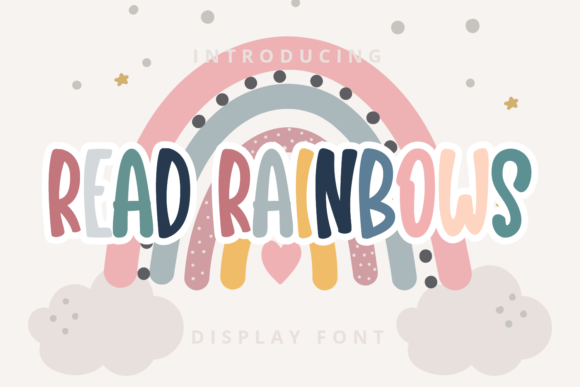 Read Rainbows: A Playful Display Font That Lifts Digital Branding