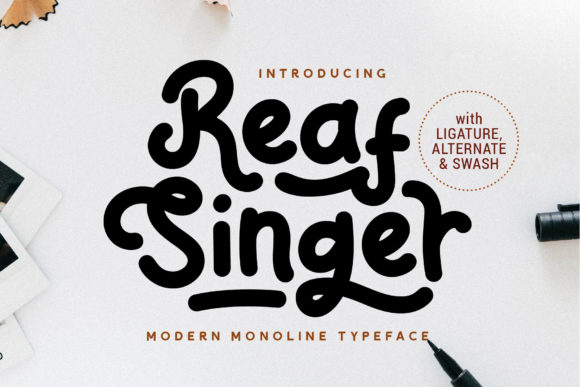 Reaf Singer: A Whimsical Display Font That Elevates Real Small Business Branding