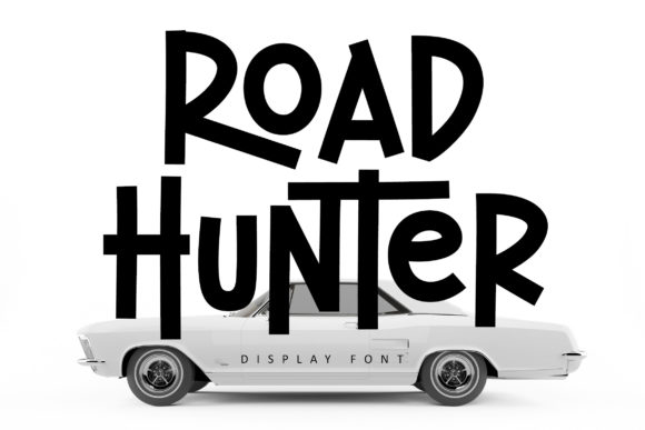 Road Hunter: A Bold Display Font for Handmade Charm