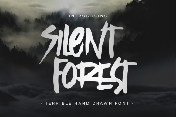 Silent Forest: A Creepy Display Font for Halloween Branding