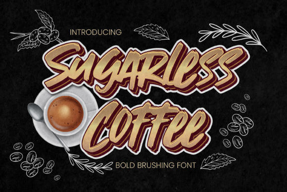 Sugarless Coffee: A Bold Display Font for Digital Branding