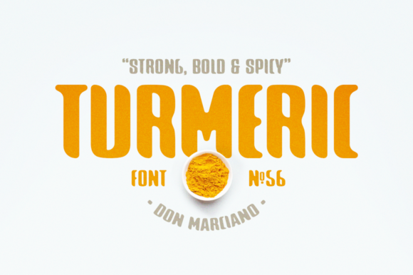 Turmeric Spicy: A Bold Display Font for Campaign Headlines That Stop Scrolling