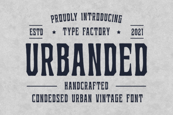Urbanded: A Bold Display Font That Makes Handmade Products Shine