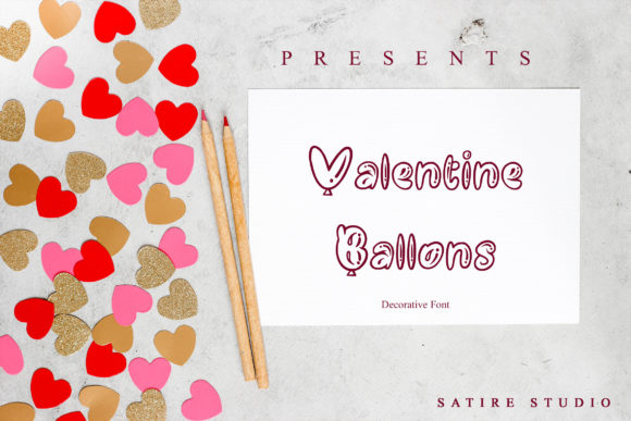 Valentine Ballons: A Playful Display Font for Warm, Human Branding